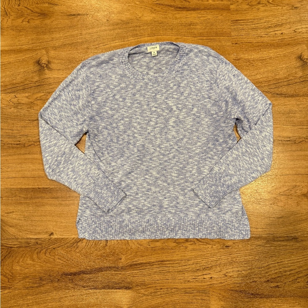 J. Crew Factory Crewneck Beach Sweater, Cool Lilac, Women's, M